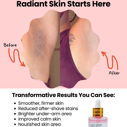 Advertisement for Oezoez skin care product showing before and after effects on skin.